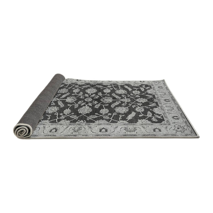 Sideview of Oriental Gray Traditional Rug, urb814gry