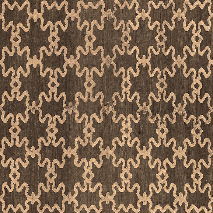 Square Oriental Brown Industrial Rug, urb815brn