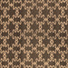 Square Oriental Brown Industrial Rug, urb815brn