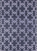 Mid-Century Modern Dark Blue Grey Blue Oriental Rug, urb815