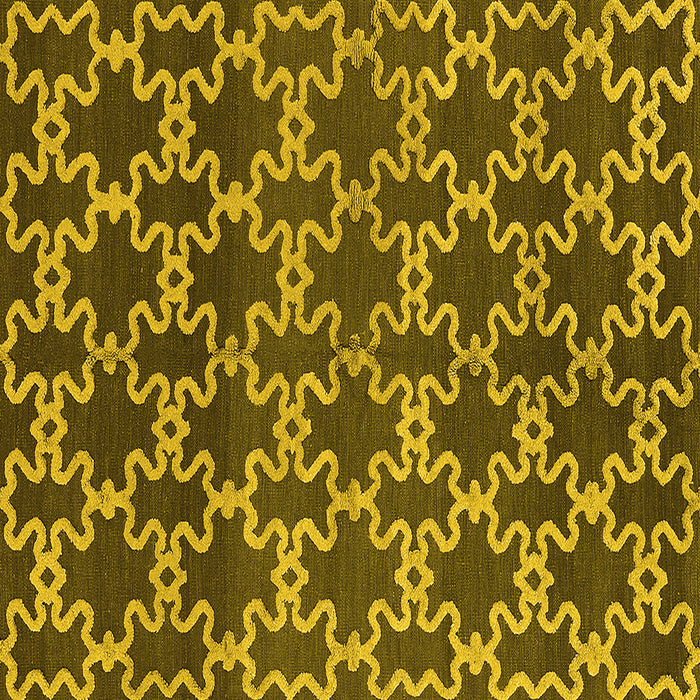 Square Oriental Yellow Industrial Rug, urb815yw