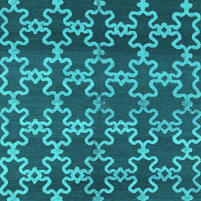 Machine Washable Oriental Turquoise Industrial Area Rugs, wshurb815turq