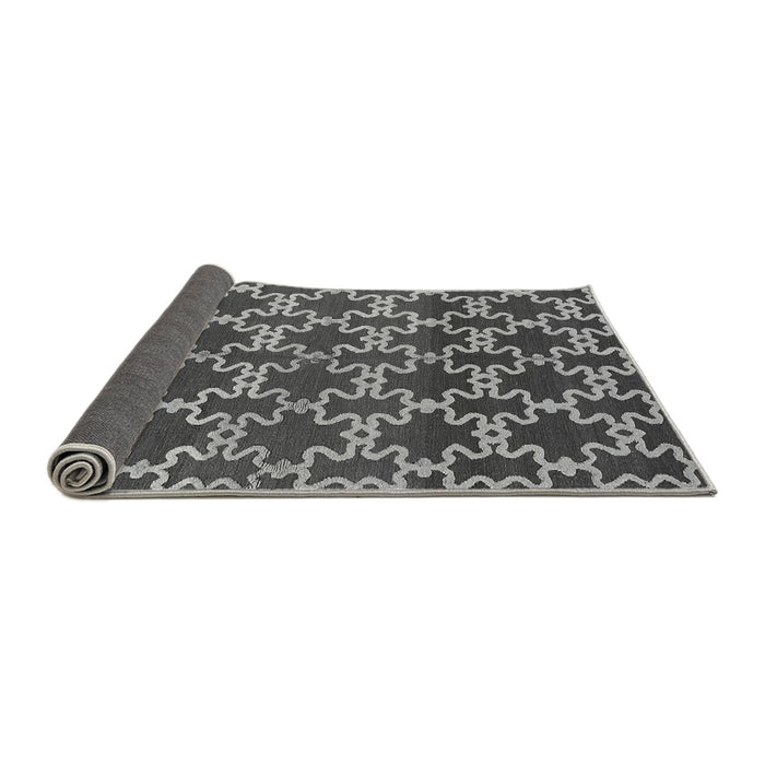 Sideview of Oriental Gray Industrial Rug, urb815gry