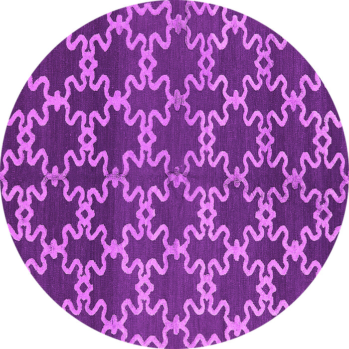 Round Oriental Pink Industrial Rug, urb815pnk