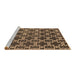 Sideview of Machine Washable Oriental Brown Industrial Rug, wshurb815brn