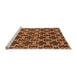 Sideview of Machine Washable Oriental Orange Industrial Area Rugs, wshurb815org