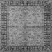 Square Machine Washable Oriental Gray Traditional Rug, wshurb816gry