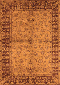 Oriental Orange Traditional Rug, urb816org