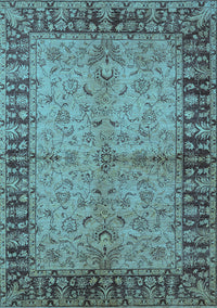 Oriental Light Blue Traditional Rug, urb816lblu