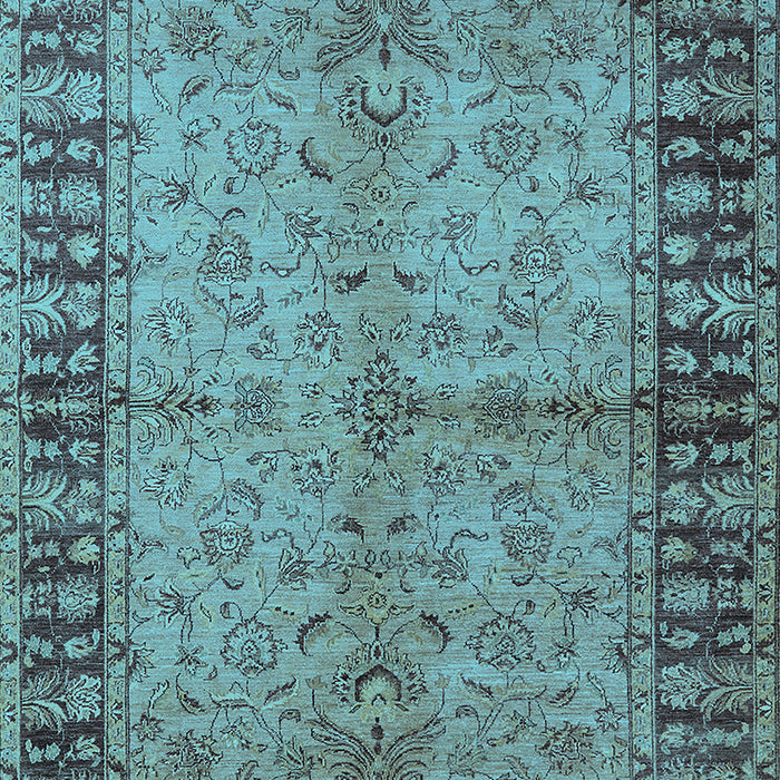 Oriental Light Blue Traditional Rug, urb816lblu