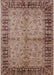 Mid-Century Modern Chestnut Brown Oriental Rug, urb816