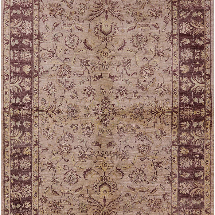 Mid-Century Modern Chestnut Brown Oriental Rug, urb816