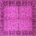 Square Oriental Pink Traditional Rug, urb816pnk