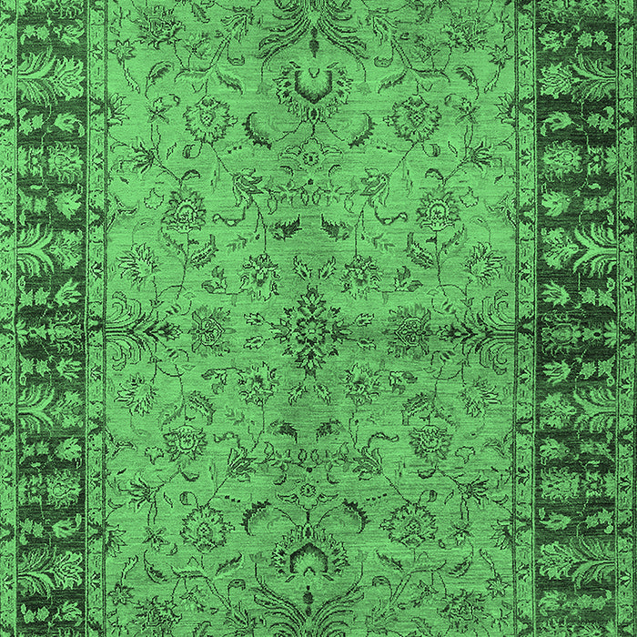 Oriental Emerald Green Traditional Rug, urb816emgrn