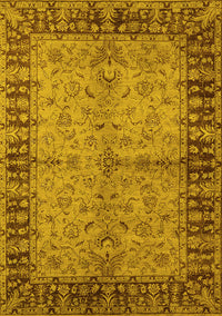 Oriental Yellow Traditional Rug, urb816yw