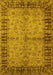 Oriental Yellow Traditional Rug, urb816yw