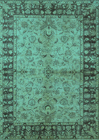Oriental Turquoise Traditional Rug, urb816turq