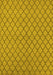 Machine Washable Oriental Yellow Industrial Rug, wshurb817yw