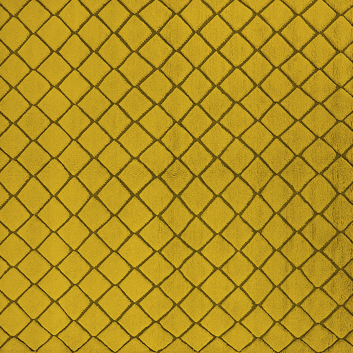 Square Oriental Yellow Industrial Rug, urb817yw