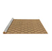 Sideview of Machine Washable Oriental Brown Industrial Rug, wshurb817brn