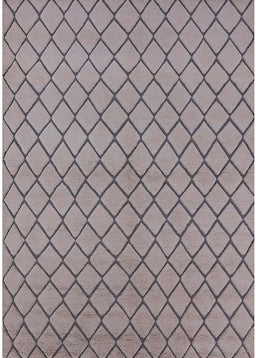 Mid-Century Modern Rose Purple Oriental Rug, urb817