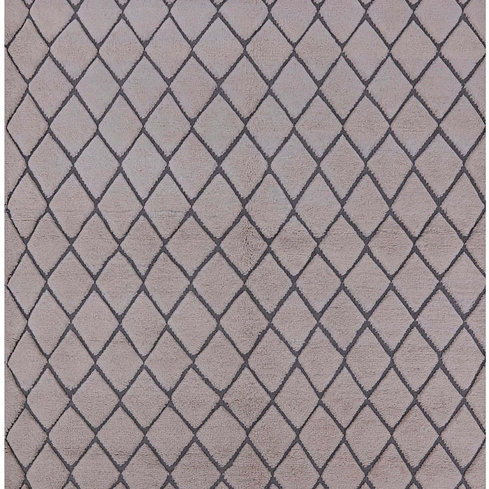 Mid-Century Modern Rose Purple Oriental Rug, urb817