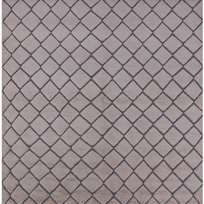 Square Machine Washable Industrial Modern Rose Dust Purple Rug, wshurb817