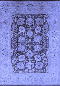 Oriental Blue Traditional Rug, urb818blu