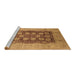 Sideview of Machine Washable Oriental Brown Traditional Rug, wshurb818brn