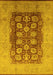 Oriental Yellow Traditional Rug, urb818yw