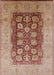 Mid-Century Modern Chestnut Red Oriental Rug, urb818