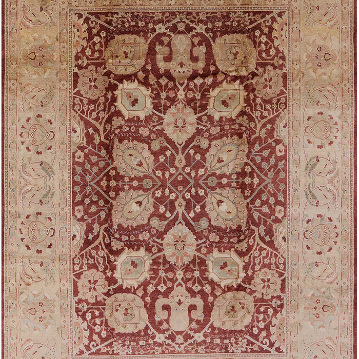 Mid-Century Modern Chestnut Red Oriental Rug, urb818