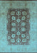 Oriental Light Blue Traditional Rug, urb818lblu