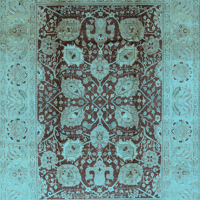Oriental Light Blue Traditional Rug, urb818lblu