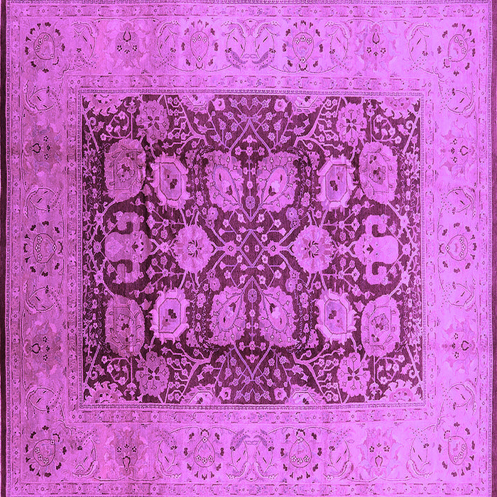 Square Oriental Purple Traditional Rug, urb818pur
