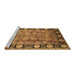 Sideview of Machine Washable Oriental Brown Traditional Rug, wshurb819brn