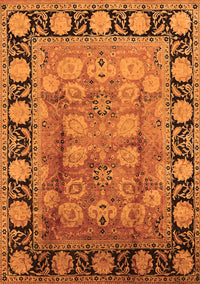 Oriental Orange Traditional Rug, urb819org