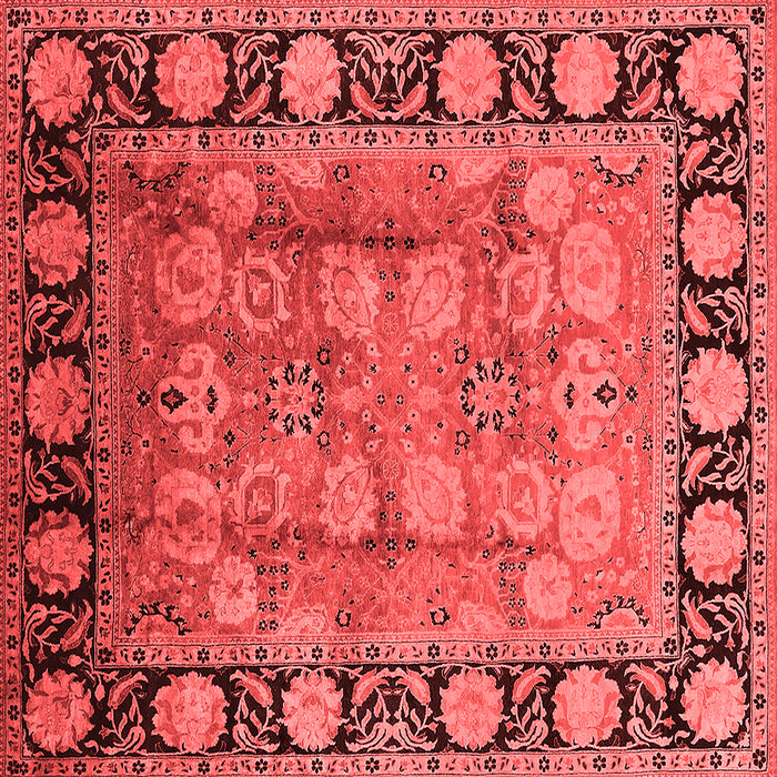 Machine Washable Oriental Red Traditional Rug, wshurb819red