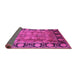 Sideview of Oriental Pink Traditional Rug, urb819pnk