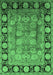 Oriental Emerald Green Traditional Rug, urb819emgrn