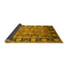 Sideview of Oriental Yellow Traditional Rug, urb819yw
