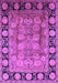 Machine Washable Oriental Purple Traditional Area Rugs, wshurb819pur