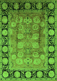 Oriental Green Traditional Rug, urb819grn
