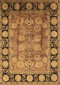 Oriental Brown Traditional Rug, urb819brn