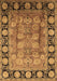 Oriental Brown Traditional Rug, urb819brn
