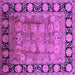 Square Oriental Purple Traditional Rug, urb819pur
