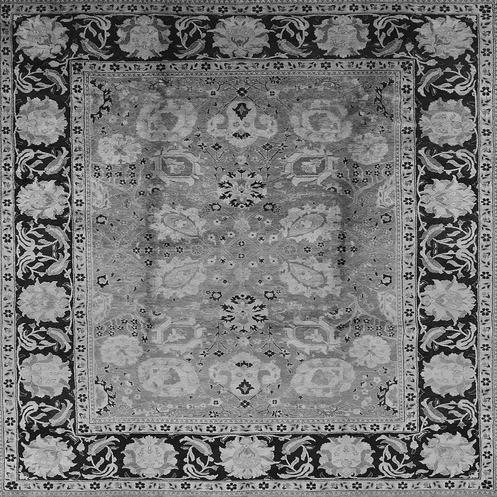 Square Oriental Gray Traditional Rug, urb819gry