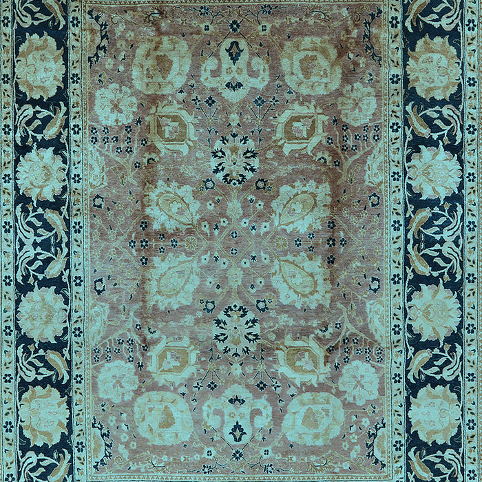 Oriental Light Blue Traditional Rug, urb819lblu