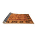 Sideview of Oriental Orange Traditional Rug, urb819org