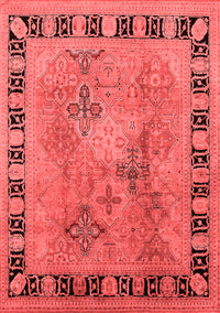 Oriental Red Traditional Rug, urb820red
